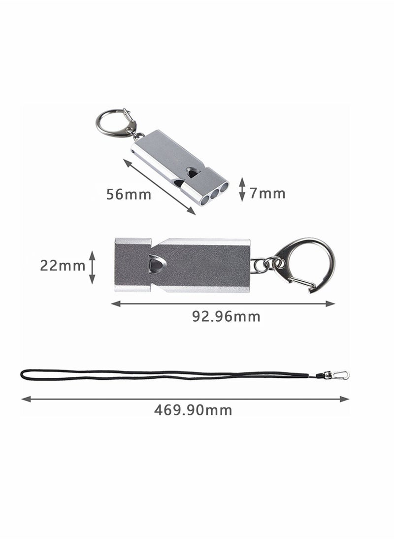 KASTWAVE - Three Tubes Survival Whistles, KASTWAVE Outdoor Safety Whistles Hiking Emergency Whistle With Lanyard and Key Ring for Hiking, Camping, Mountaining - Image 1