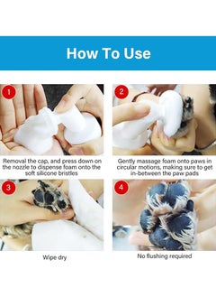 100ml Dog Paw Cleaner Shampoo Foaming Paw Cleanser for Dogs Puppy Cats Pets Dry Shampoo Foot Cleaner Brush Scrubber No Rinse - pzsku/Z1CE8E16CF457553D95E5Z/45/_/1697462415/4c7f9d9d-1614-462c-86cf-55bd7002fba1