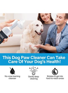 100ml Dog Paw Cleaner Shampoo Foaming Paw Cleanser for Dogs Puppy Cats Pets Dry Shampoo Foot Cleaner Brush Scrubber No Rinse - pzsku/Z1CE8E16CF457553D95E5Z/45/_/1697462550/3eb118ca-878d-4c4c-bfee-3565121ba057