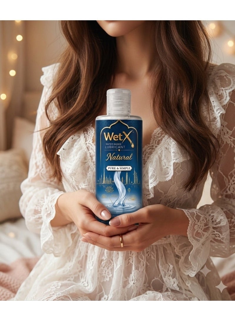 WetX Natural Water Based Lube (100ml) | Pure & Simple - Long Lasting - Natural Feeling - Smooth & Silky - Image 4