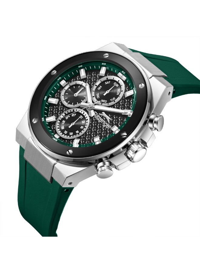 سلازنجر ساعة رجالية متعددة الوظائف من السيليكون ٤٤ مم - Image 2