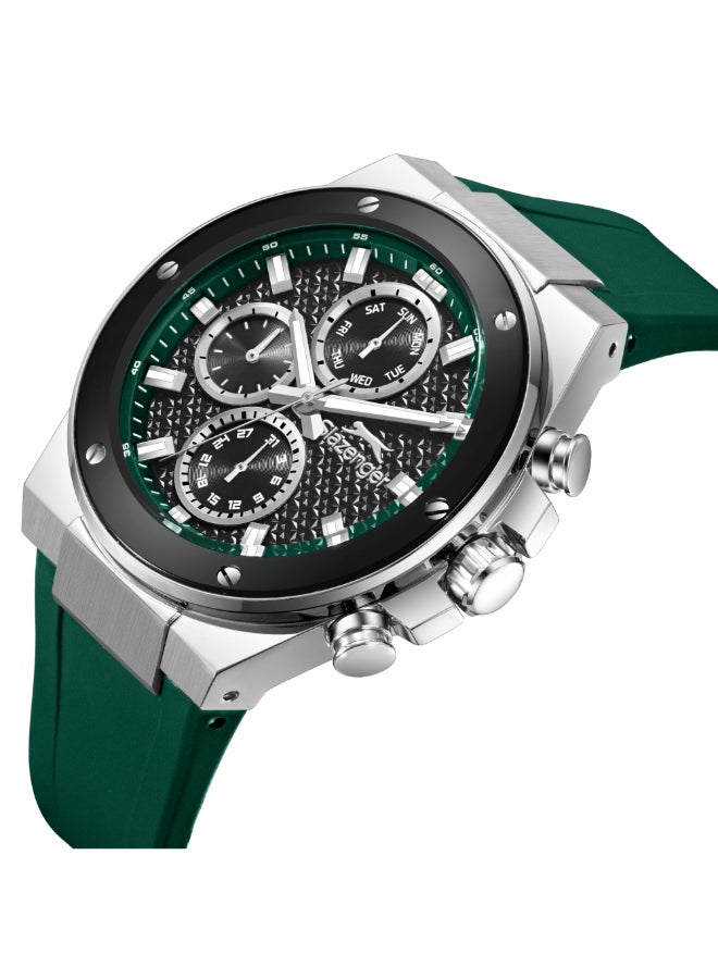 سلازنجر ساعة رجالية متعددة الوظائف من السيليكون ٤٤ مم - Image 5