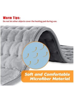 MOSH Heating Pad - Electric Heat Pad for Back Pain and Cramps Relief Electric Fast Heat Pad with 10 Heat Settings Auto Shut Off Machine Washable 12" x 24"  - Image 2