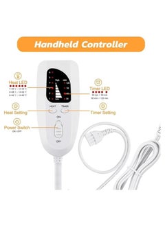MOSH Heating Pad - Electric Heat Pad for Back Pain and Cramps Relief Electric Fast Heat Pad with 10 Heat Settings Auto Shut Off Machine Washable 12" x 24"  - Image 4