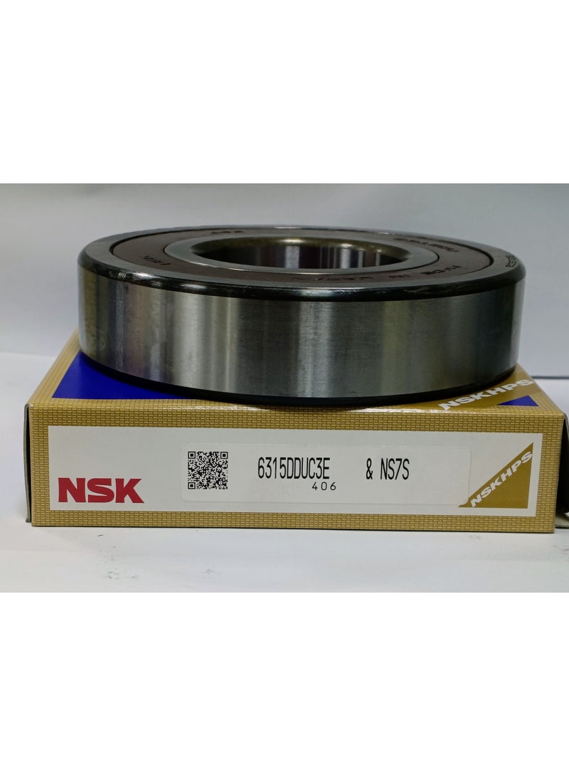 NSK رمان بلي أصلي NSK 6315DDUC3E - محمي بغطاء مطاطي - 75×160×37 مم - Image 4