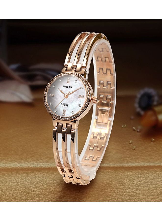 HALEI ساعة سوار فاخر خفيف للسيدات هالي هارلي 5014 - Image 1
