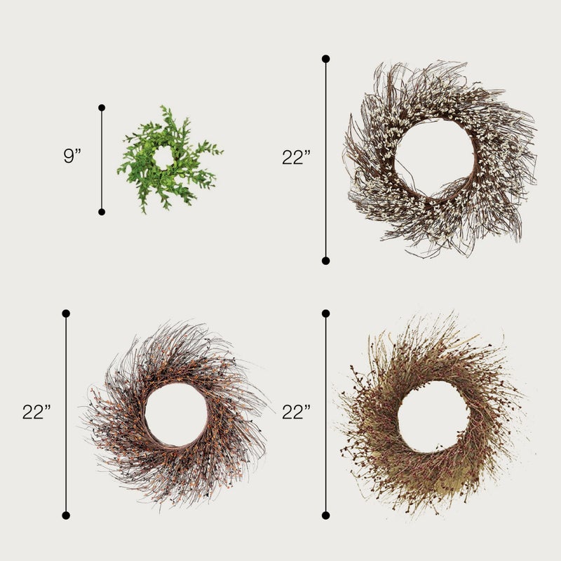 CWI Gifts Plastic Wreath Rings - 9 inch - Wreath Decor for Front Door and Candle Decorating - Spring Green - Image 5