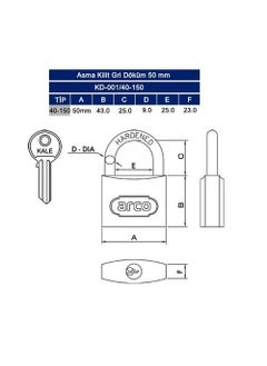 Kale Casting Padlock 50 mm. 10-150 - pzsku/Z1CE91C57B328C8822017Z/45/_/1739902688/cb6dea42-fedd-4d13-814b-8725d3c23fbb