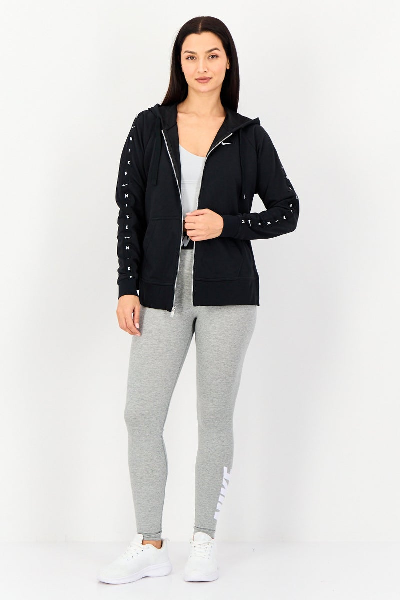 Nike Women Sportswear Fit Training Hooded Jacket, Black - Image 3