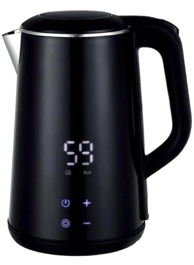 دينكس غلاية كهربائية سعة 1.6 لتر، غلاية مياه ذكية للشاي والقهوة، غلاية مياه ساخنة من الفولاذ المقاوم للصدأ، 1500 واط، غليان سريع، تحكم في درجة الحرارة قابل للتعديل، شاشة رقمية LED، خاصية الحفاظ على الدفء، إيقاف تلقائي، لمسة باردة، سخان مياه للأطفال، غلاية سلكية للمنزل والمكتب، DX2087 - Image 2