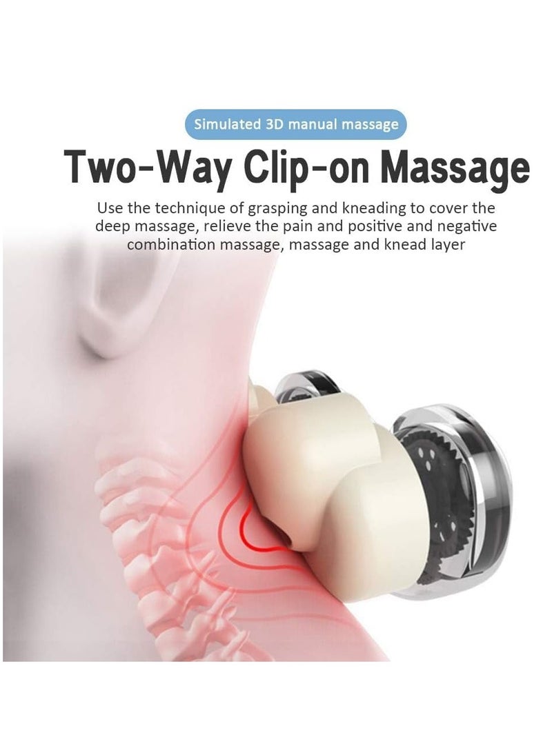 ELTRAZONE وسادة تدليك الرقبة الكهربائية للسفر، وسادة تدليك للرأس والرقبة مصنوعة من إسفنج ميموري فوم على شكل حرف U، لتخفيف الألم، للطائرات والقطارات والحافلات والسفر بالسيارة - Image 4