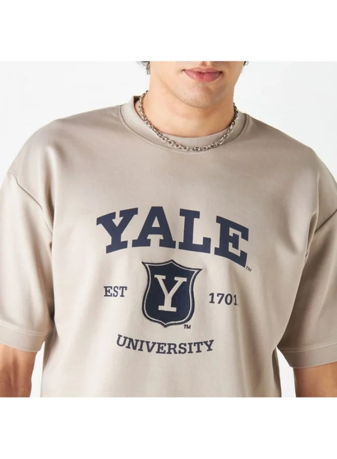 SP Characters Yale University Print T-shirt with Crew Neck and Short Sleeves
