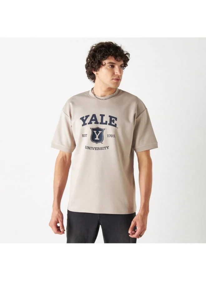 SP Characters Yale University Print T-shirt with Crew Neck and Short Sleeves