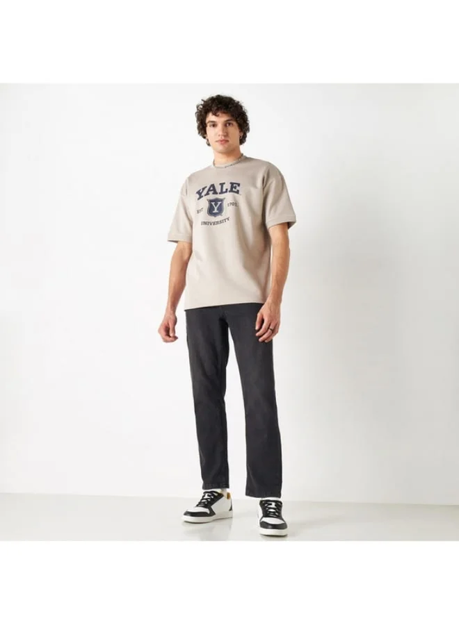 SP Characters Yale University Print T-shirt with Crew Neck and Short Sleeves