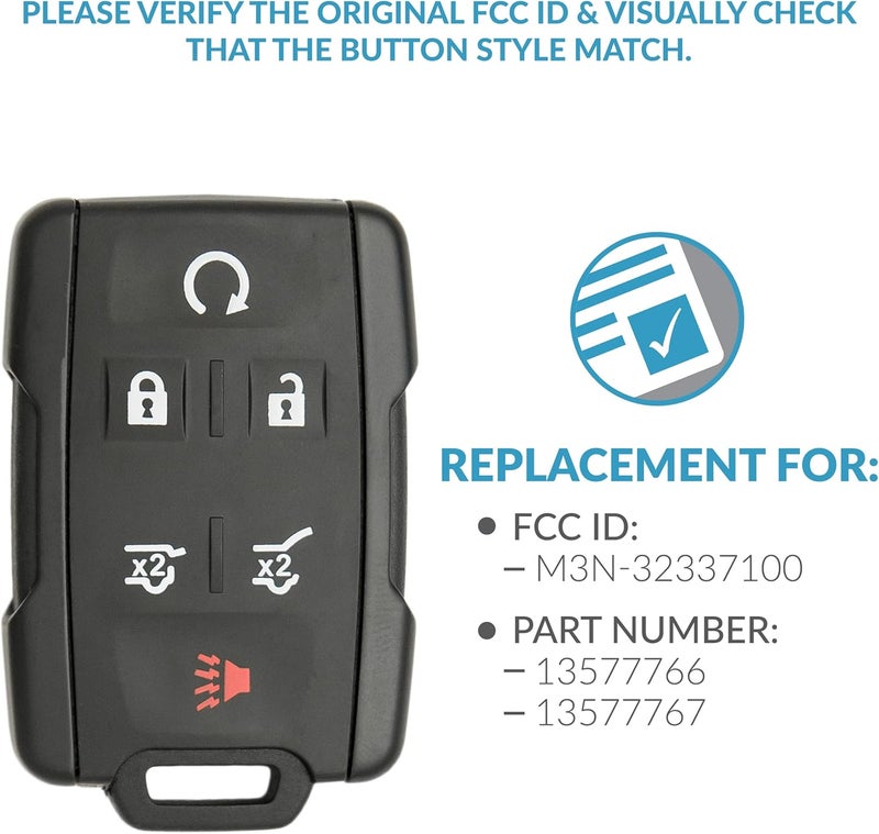Keyless2Go جهاز تحكم عن بُعد بديل Keyless2Go 6 أزرار لمركبات GM - 315 ميجاهرتز - Image 4