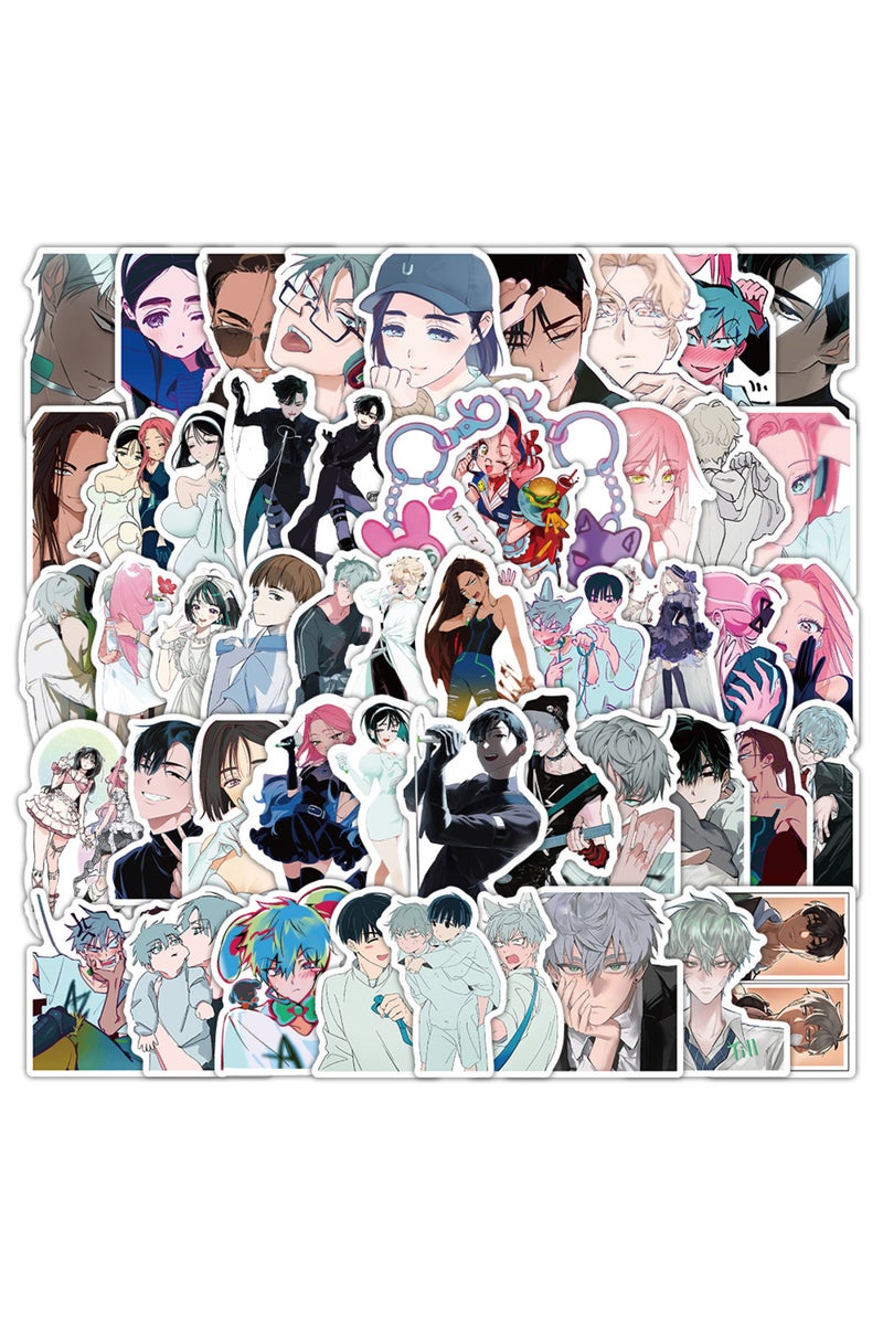 ٥٣ قطعة من ملصقات أنمي فضائية، ملصقات تيل إيفان، ملصقات يمكنك صنعها بنفسك، سكرابوكينغ، هاتف، أمتعة، لوح تزلج