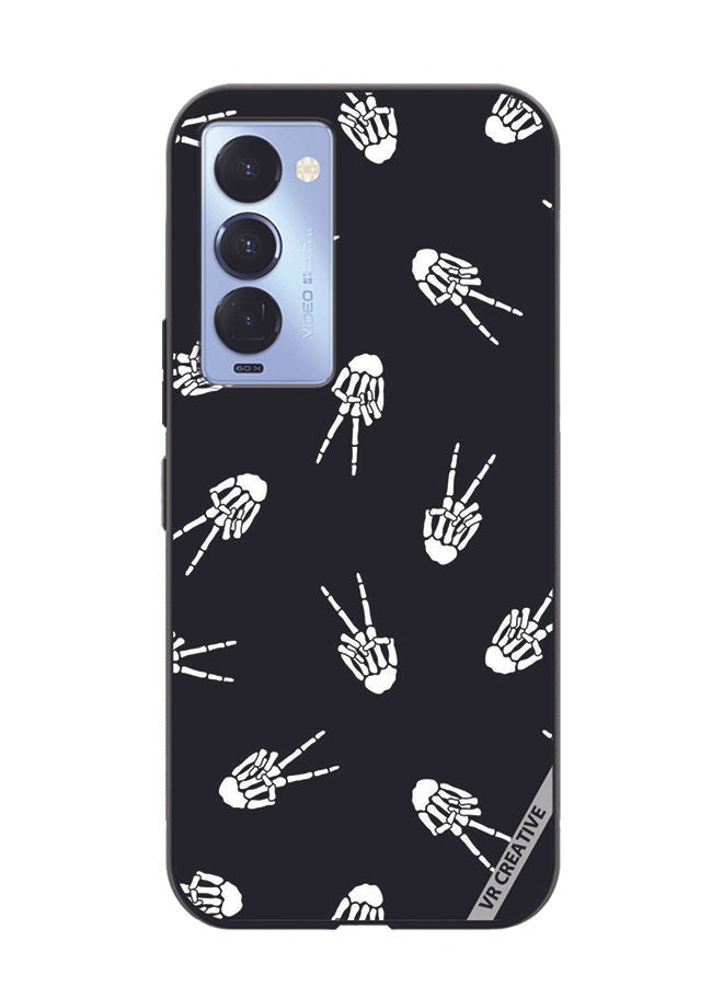 VR CREATIVE Protective Case Cover For Tecno Camon 18/18 P Hallowen Design Multicolour - Image 1