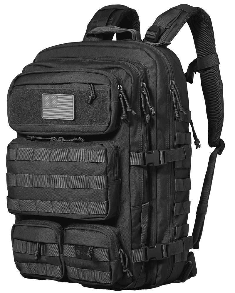 Falko Tactical Backpack 50L 24x Stronger Large Military Molle Rucksack Heavy Duty Work and Outdoors