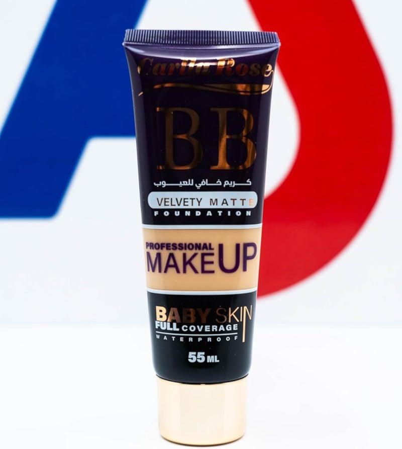 BB Foundation, Velvety Matte, Full Coverage Waterproof, 55ml, No. 84