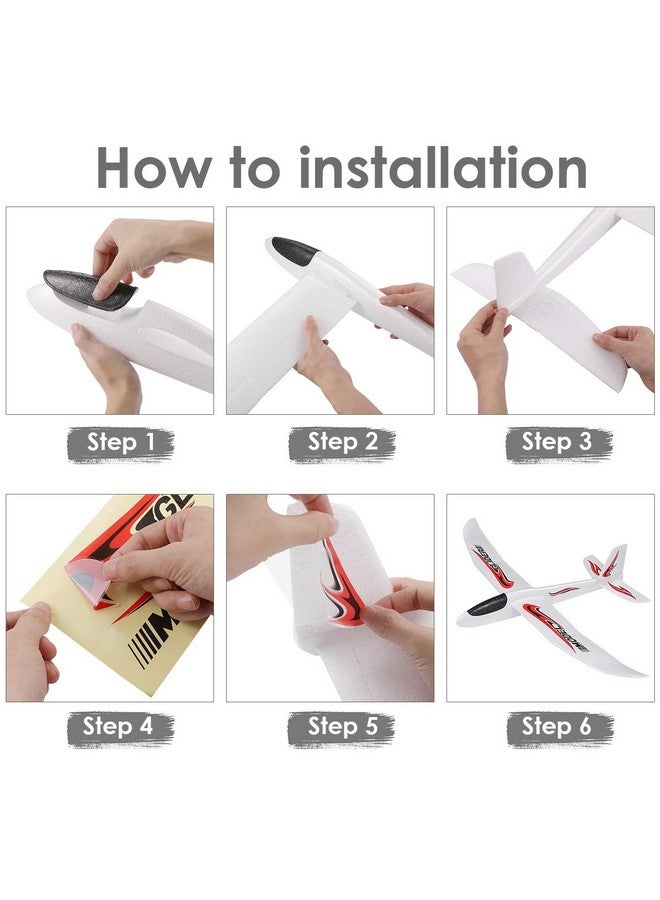 TOYANDONA طائرة تويانداونا 1PC من الفوم، طائرة انزلاقية كبيرة بطول 39 بوصة، طائرات انزلاقية خفيفة الوزن للطيران الخارجي، ألعاب طائرات للبنات والأولاد، هدايا أو تفضيلات للحفلات - Image 5