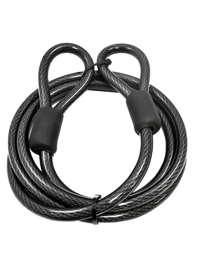 Lumintrail Lumintrail 12mm (1/2 inch) Heavy-Duty Security Cable, Vinyl Coated Braided Steel with Sealed Looped Ends (4', 7', 10', 15' or 30') (7-FT)  - Image 1