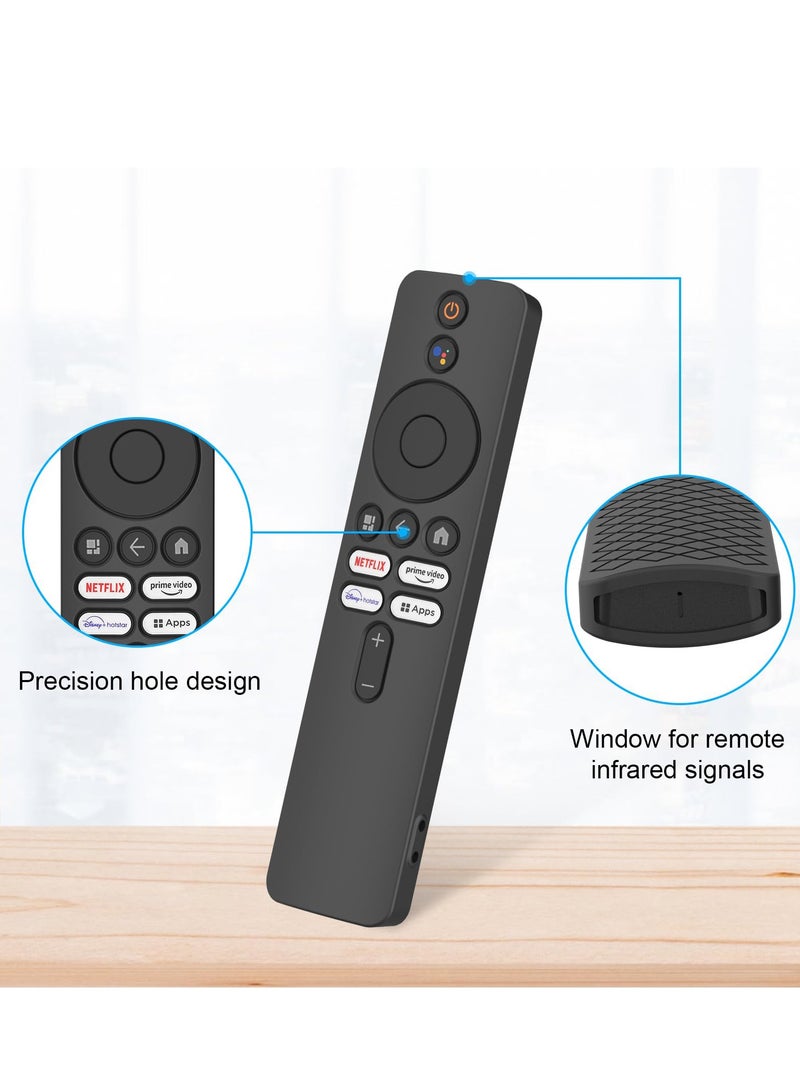 Excefore Silicone Case for XIAOMI MI Box S, Silicone Protective Case for Xiaomi Mi TV Box S (2nd Gen) Remote, 2nd Gen Stick Remote Control Anti Slip Silicone Protective Skin Cover with Lanyard (Black)  - Image 4