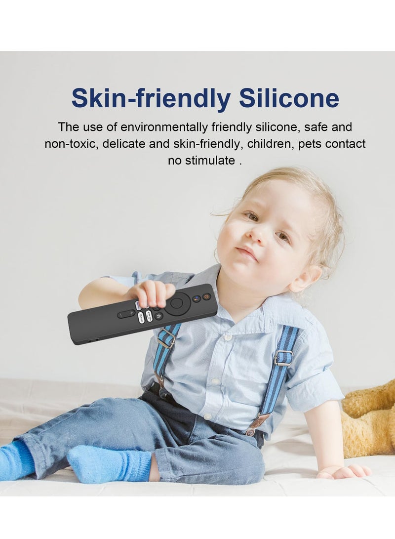 Excefore Silicone Case for XIAOMI MI Box S, Silicone Protective Case for Xiaomi Mi TV Box S (2nd Gen) Remote, 2nd Gen Stick Remote Control Anti Slip Silicone Protective Skin Cover with Lanyard (Black)  - Image 5