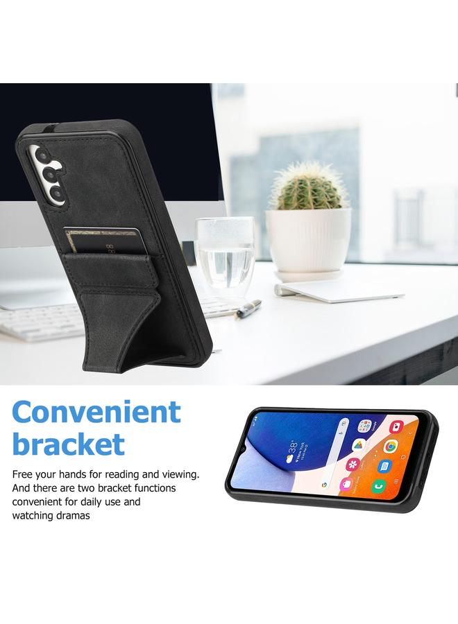 اس-توب جراب لهاتف Samsung Galaxy A54 5G جراب واقٍ مقاوم للصدمات فائق النحافة مع حامل - Image 4