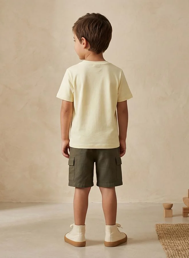 Babies & More Babies & More Toddler Boys Yellow Short Sleeve T-Shirt