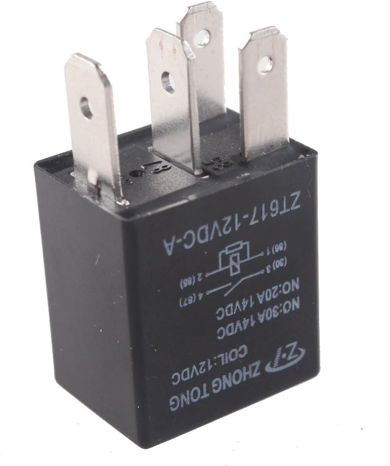 E Support Car Heavy Duty Relay Switch 12V 30A SPST 4Pin Waterproof Electrical Automotive Pack of 5 - Image 5