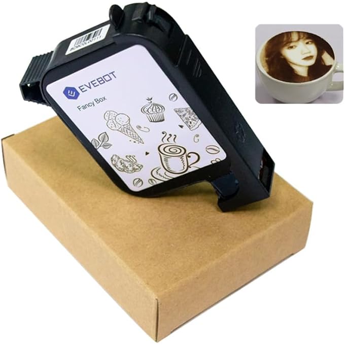 HIGH SPEED COFFEE PRINTER INK CARTRIDGE REPLACEMENT FOR EB-PRO, PRINTING EXQUISITE PATTERNED COFFEE LATTE ART FANCY BOX FB2 (BROWN) - Image 2