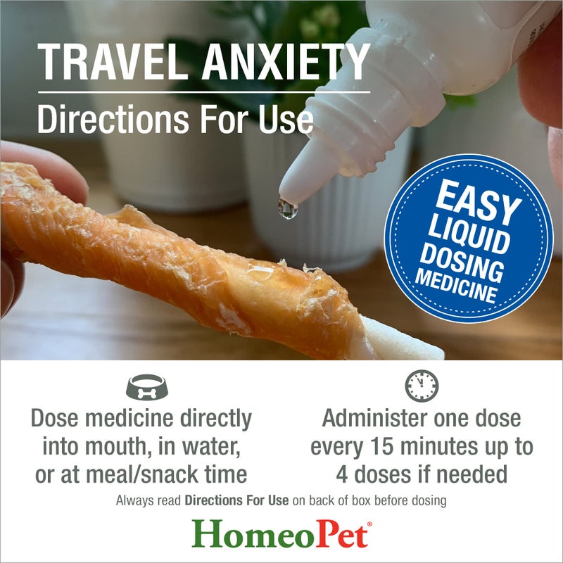 HomeoPet Travel Anxiety Relief, Safe and Natural Pet-Calming Relief Supplement for Cats, Dogs, and Other Small Animals, 15 Milliliters - Image 5