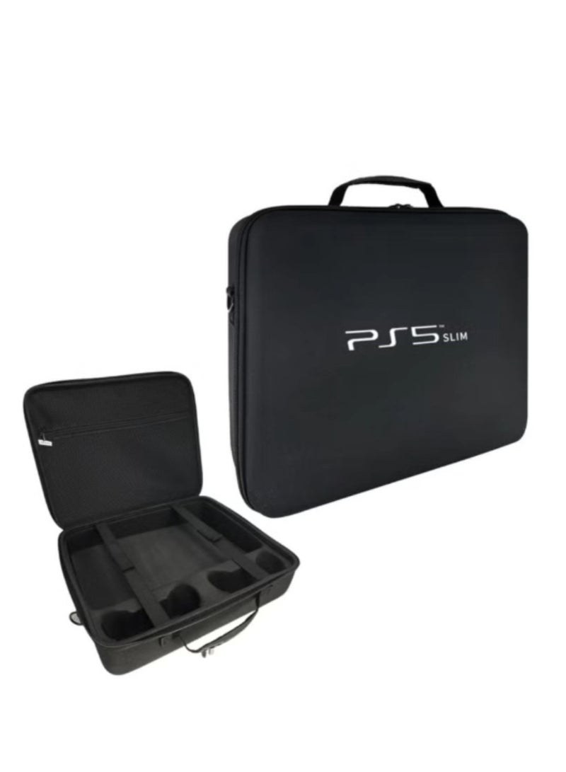 BEILINGDUN Protective Travel Bag for PS5 Slim Console Controller (Black)  - Image 1