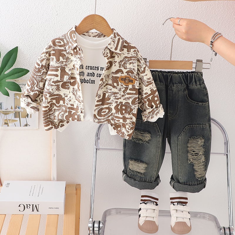 3 Pcs 1-5years Boys Pants Suit