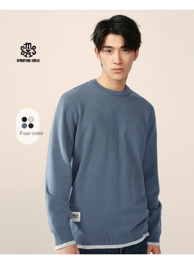 HLA Base Layer Shirt】hot New Street Style Cashmere-like Comfortable Skin-friendly Men's Long Sleeve Knitted Sweater - Image 1