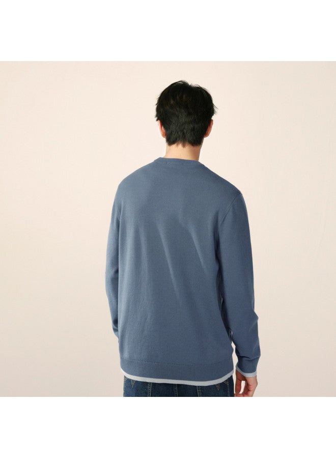HLA Base Layer Shirt】hot New Street Style Cashmere-like Comfortable Skin-friendly Men's Long Sleeve Knitted Sweater - Image 3