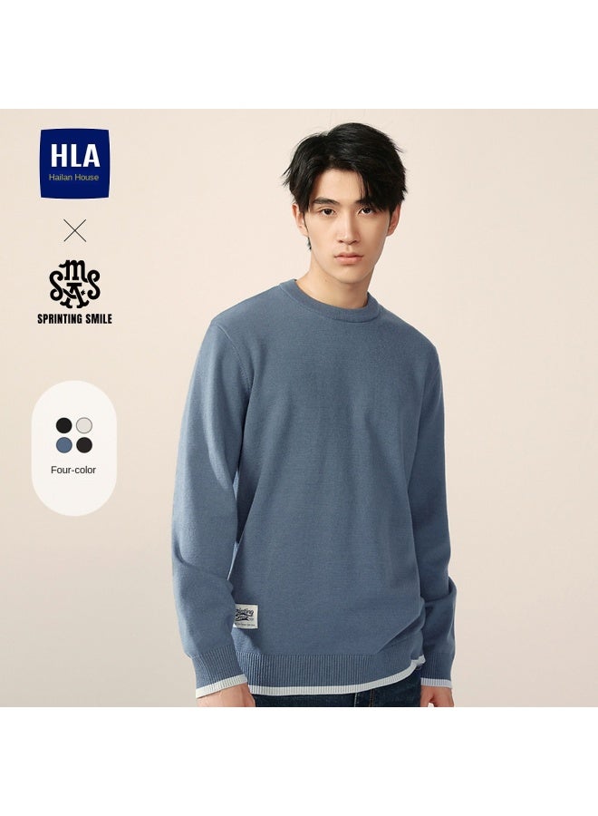 HLA Base Layer Shirt】hot New Street Style Cashmere-like Comfortable Skin-friendly Men's Long Sleeve Knitted Sweater - Image 2
