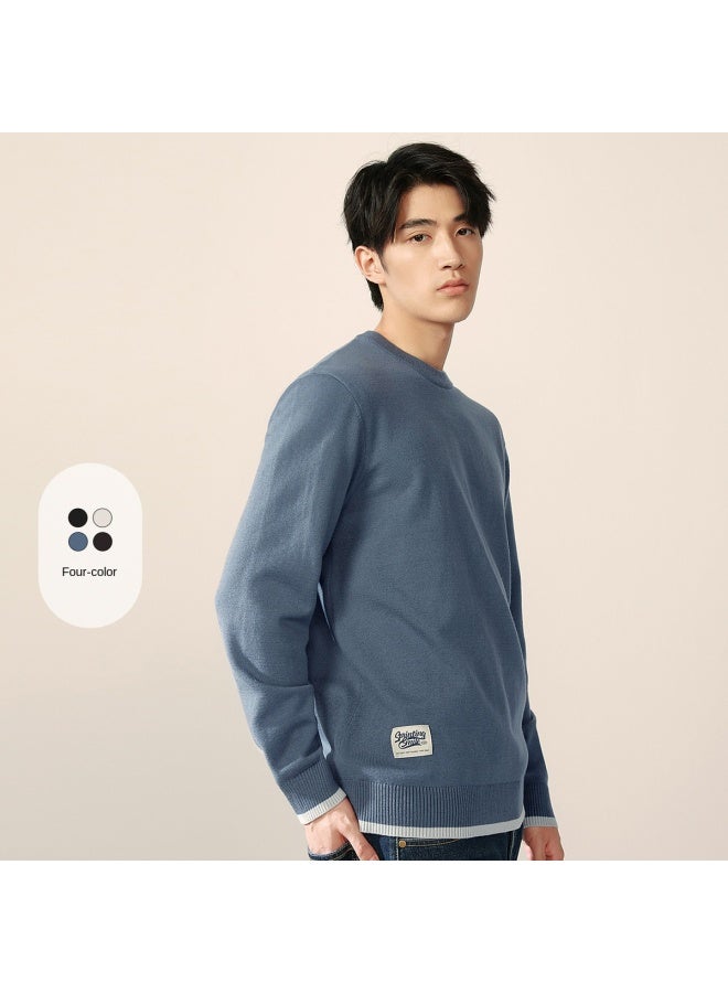 HLA Base Layer Shirt】hot New Street Style Cashmere-like Comfortable Skin-friendly Men's Long Sleeve Knitted Sweater - Image 5