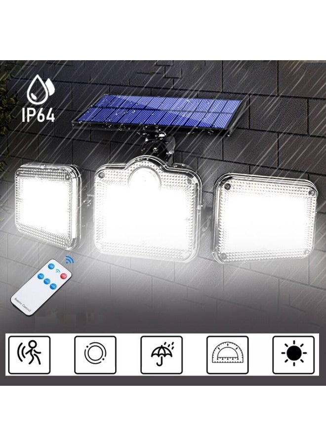 Generic - LED Solar Light,Flood Light,138 LED Solar Light Outside with Motion Detector Ip65 Waterproof 270 Lighting Angle Solar Wall Light for Garden - Image 1