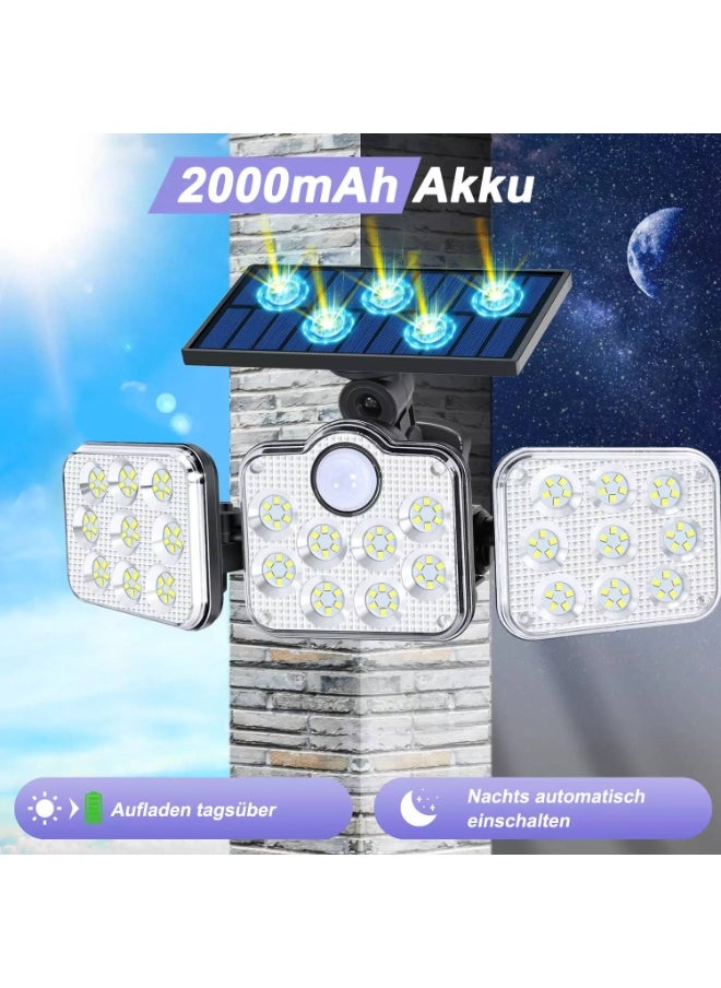 Generic LED Solar Light,Flood Light,138 LED Solar Light Outside with Motion Detector Ip65 Waterproof 270 Lighting Angle Solar Wall Light for Garden  - Image 3