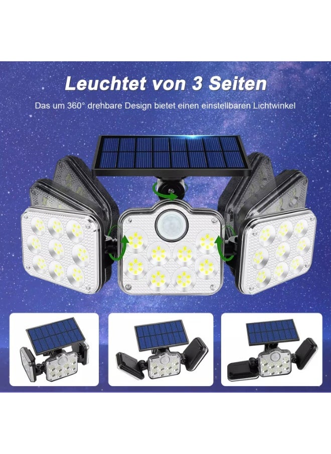 Generic - LED Solar Light,Flood Light,138 LED Solar Light Outside with Motion Detector Ip65 Waterproof 270 Lighting Angle Solar Wall Light for Garden - Image 1