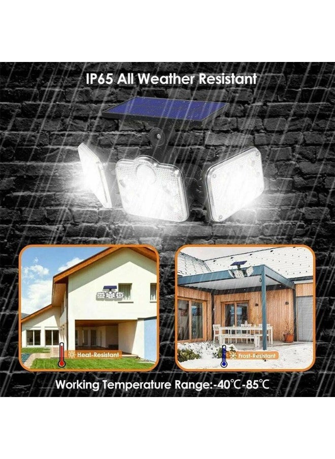 Generic - LED Solar Light,Flood Light,138 LED Solar Light Outside with Motion Detector Ip65 Waterproof 270 Lighting Angle Solar Wall Light for Garden - Image 1