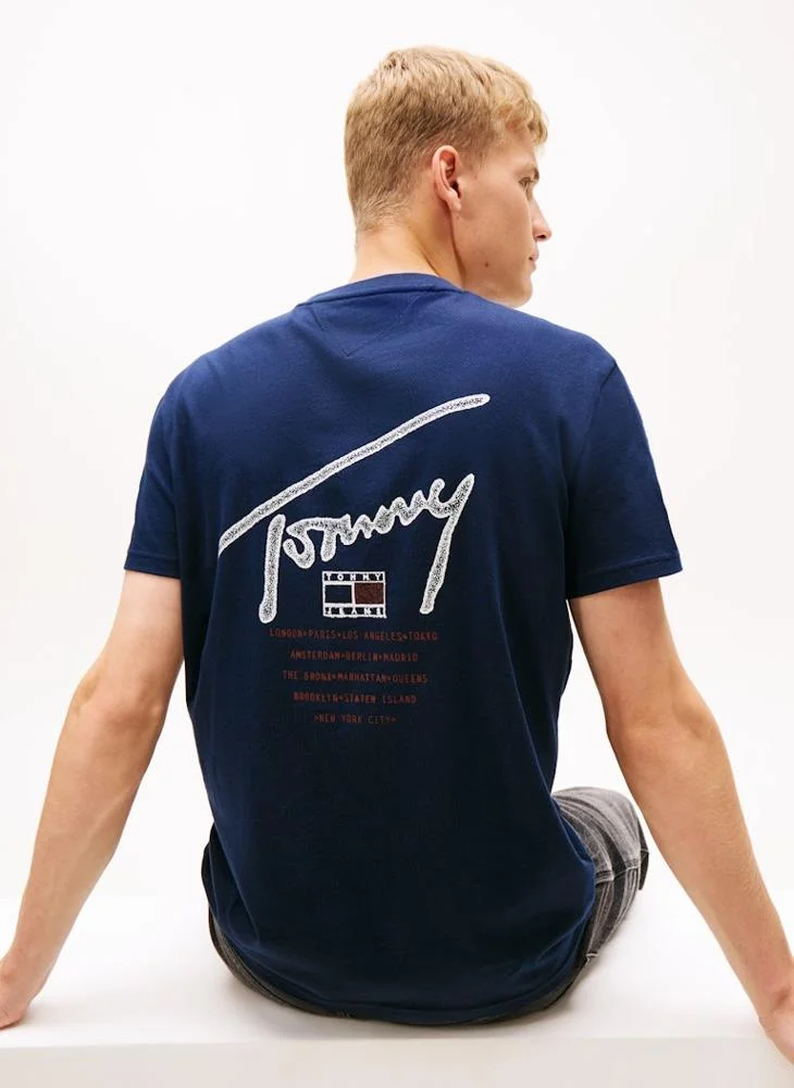 TOMMY JEANS Regular Sign Backprint T-Shirt