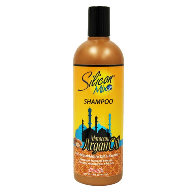Silicon Mix Moroccan Argan Oil Shampoo + Hair Treatment 16oz "Set" - Image 2
