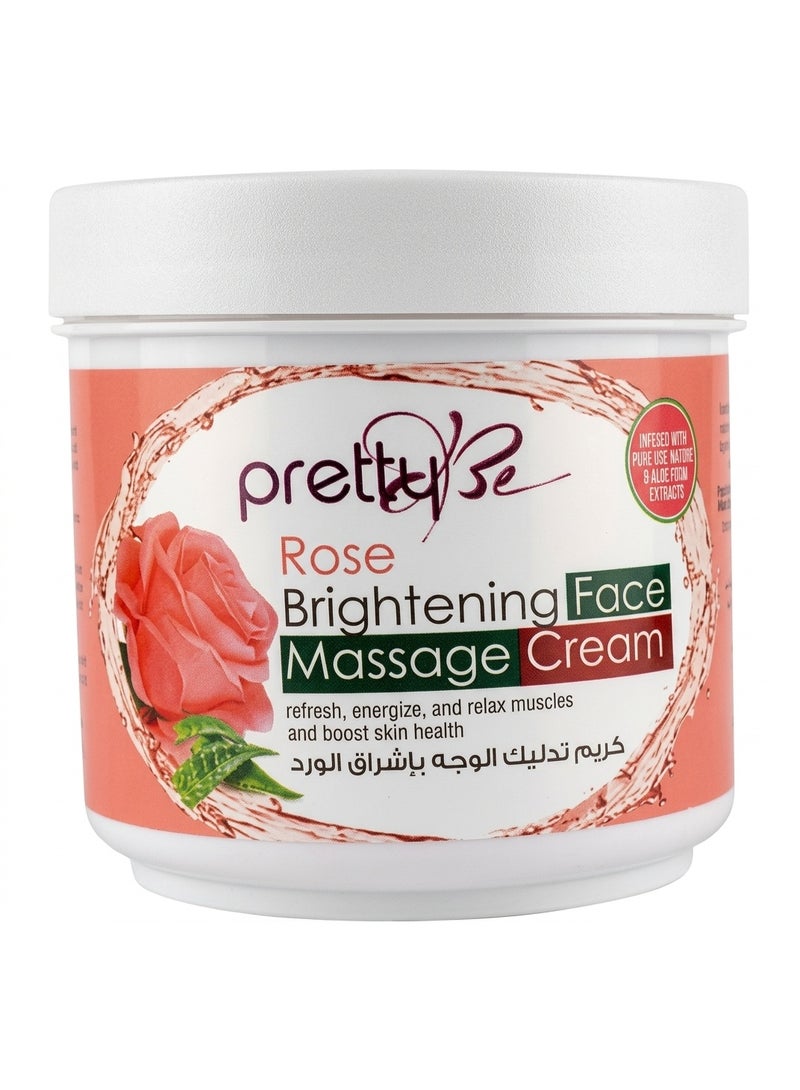 Be Rose Brightening Face Massage Cream - Refreshing & Skin Boosting Facial Cream 550ml