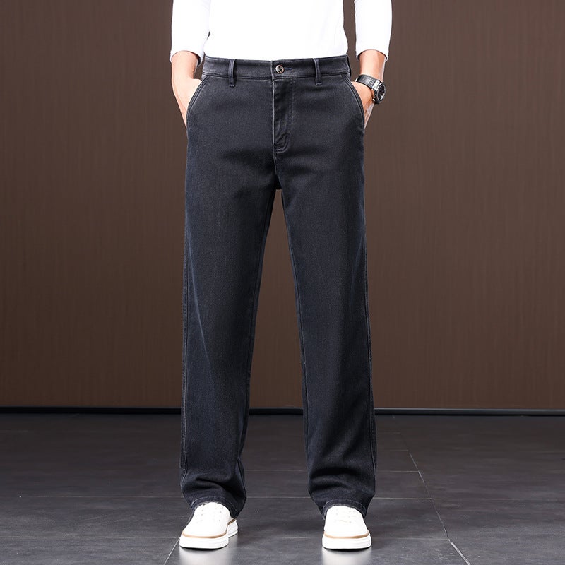 2024 Thick Men'S Straight Loose Jeans For Tmall Jingdong Shake Tone Major Platforms - Image 1