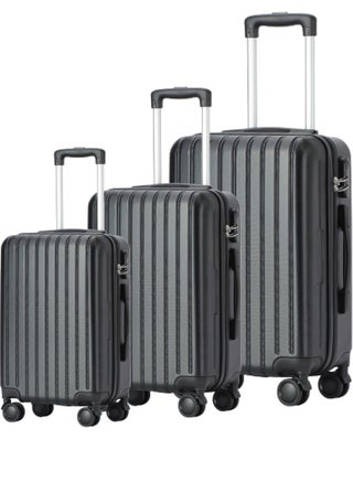 Black Luggage Trolley Case