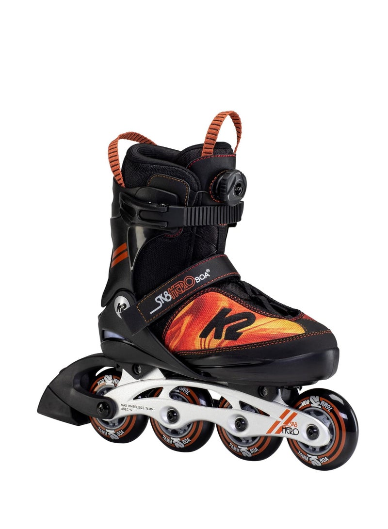 K2 Skates SK8 HERO BOA ALU ORANGE SWIRL - Image 1