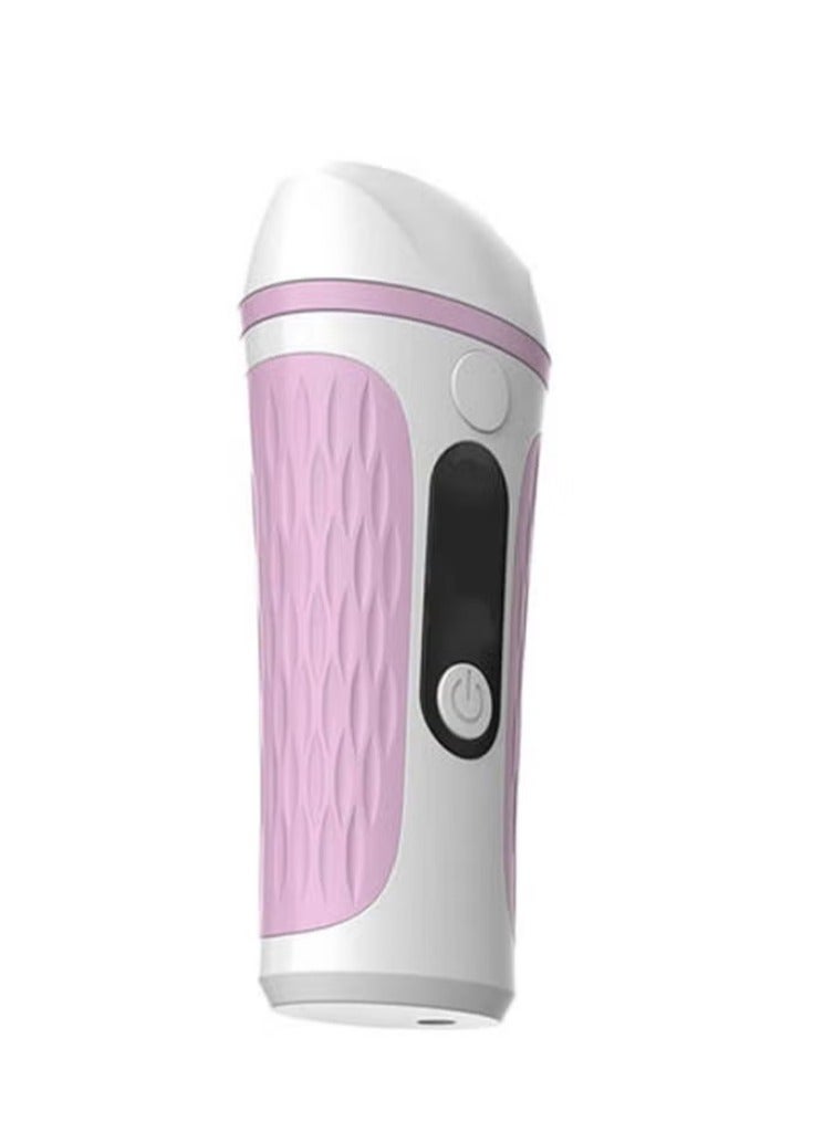 إيزي سو جهاز إزالة الشعر بالليزر الكهربائي بدون ألم أبيض/ وردي