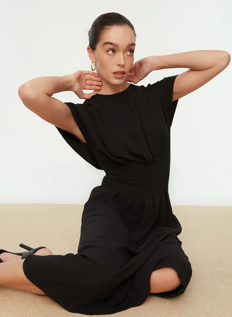 trendyol Pleated Waist Dress